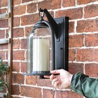 "Maine" Traditional Bronze "Candle Stye" Lantern to Scale