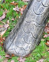 Antique BRonze Finish on the Back of the Majestic Peacock Sculpture
