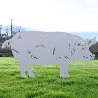 Silver Pig Silhouette 