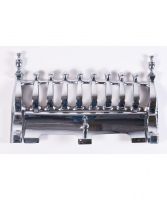 Manor House Fire Front in a Bright Chrome Finish