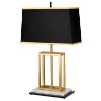 Marble, Brass & Black Table Lamp Marble, Brass & Black Table Lamp
