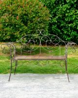 "Marston" Wrought Iron Garden Bench