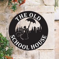 Steel Circular Mary Poppins House Name Sign