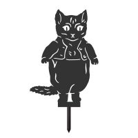 Master Kitten Silhouette in a Black Finish