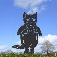 Black Master Kitten Silhouette in Situ