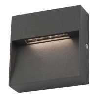Contemporary Square "Eyelid" Light Finished in a Matt Grey
