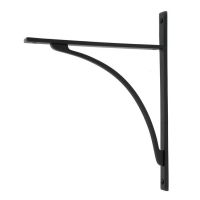 Matte Black "Appleton" Traditional Arched Shelf Bracket - 314mm x 250mm