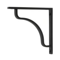Matte Black "Arch-Way" Modern Shelf Bracket - 150mm x 150mm