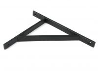 Close-Up of Matte Black "Claremont" Traditional Shelf Bracket - 260mm x 200mm