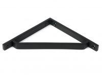 Close-Up of Matte Black "Emmanuel" Modern Shelf Bracket - 150mm x 150mm