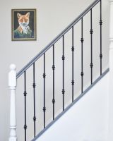 Matte Black "Enfield" Double Knuckle Stair Spindle - Spindle ONLY - No Brackets in Situ Matte Black "Enfield" Double Knuckle Stair Spindle - Spindle ONLY - No Brackets in Situ