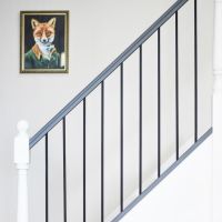 Matte Black "Enfield" Plain Stair Spindle - Spindle ONLY - No Brackets Matte Black "Enfield" Plain Stair Spindle - Spindle ONLY - No Brackets