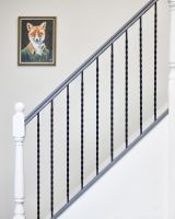 Matte Black "Enfield" Rope Twist Stair Spindle - Spindle ONLY - No Brackets in Situ  Matte Black "Enfield" Rope Twist Stair Spindle - Spindle ONLY - No Brackets in Situ