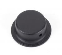 Matte Black Circular Pocket Door Handle - 30mm Exterior