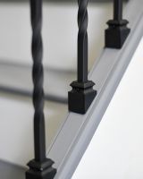 Fixed Rake Brackets Fixed to the Staircase
