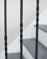 Close-up of the Single Twist Design on the Stair Spindle