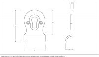 Matte Black Euro Cylinder Door Pull Dimensions