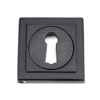 Matte Black Simple Square Escutcheon Matte Black Simple Square Escutcheon