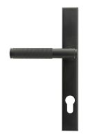 Matte Black Slimline Lever Espag Door Handle Front