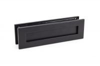 Matte Black Traditional Door Letterbox