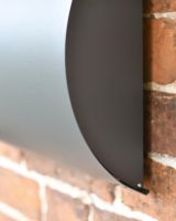 Close-Up of Arched Design on "Urban Obsession" Matte Grey Wall Mounted Post Box 
