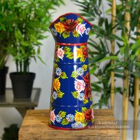 Front View of the Blue Medium Size Narrowboat Jug Front View of the Blue Medium Size Narrowboat Jug