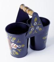 Canal Art Style Double Bucket Planter