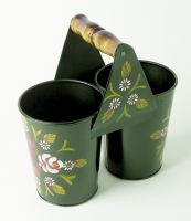 Canal Art Style Double Bucket Planter