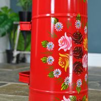 Close up of decorative floral pattern 