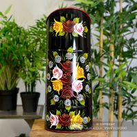 Front View fo the Black "Rosalie" Coal Hod Front View fo the Black "Rosalie" Coal Hod