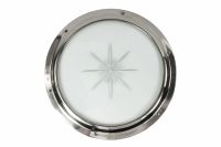 Bright Chrome Port Hole Kit With Star Glass