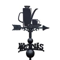 Close-Up of Meakin Coffee Pot & Cup Topper