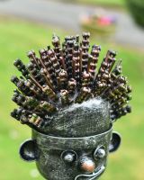 Close up of Mechanic Robot Hair