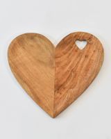 Wooden Heart Shaped Serving Platter - 30.5cm Wooden Heart Shaped Serving Platter - 30.5cm