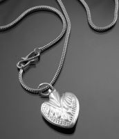 “Winter’s Dawn” Gold Heart Urn Necklace