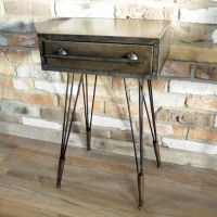 Metal Industrial Bedside Cabinet