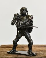 Scrap Metal "Lorenzo" Fighting Turtle Ornament 