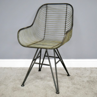 Metal Wire Chair in an Industryle Style Metal Wire Chair in an Industryle Style