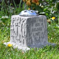Stone Effect Pet Memorial Vase