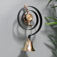 Polished Brass Traditional Butler Bell Side View