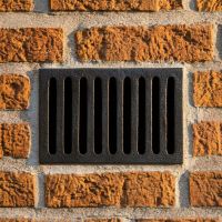 Rectangular Simplistic Air or Drain Cover in the Home installed