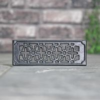 Flower Pattern Cast Iron Air Brick with Mesh Netting