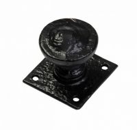 Midnight Black Cast Iron Door Knob Set
