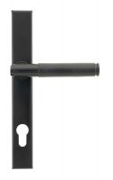 Midnight Black Slimline Lever Espag Door Handle Front