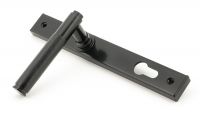 Midnight Black Slimline Lever Espag Door Handle