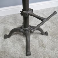 Close up of industrial feet and foot rest 