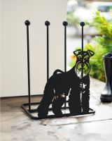 Schnauzer Boot Rack in porch Schnauzer Boot Rack in porch