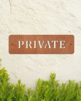 Minimalist Rustic "Private" Wall Sign Minimalist Rustic "Private" Wall Sign