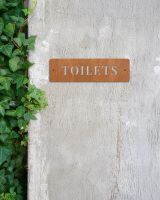 Minimalist Rustic "Toilets" Wall Sign Minimalist Rustic "Toilets" Wall Sign