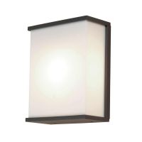Modern "Square Top" Flush Wall Light Fitting - 25cm
